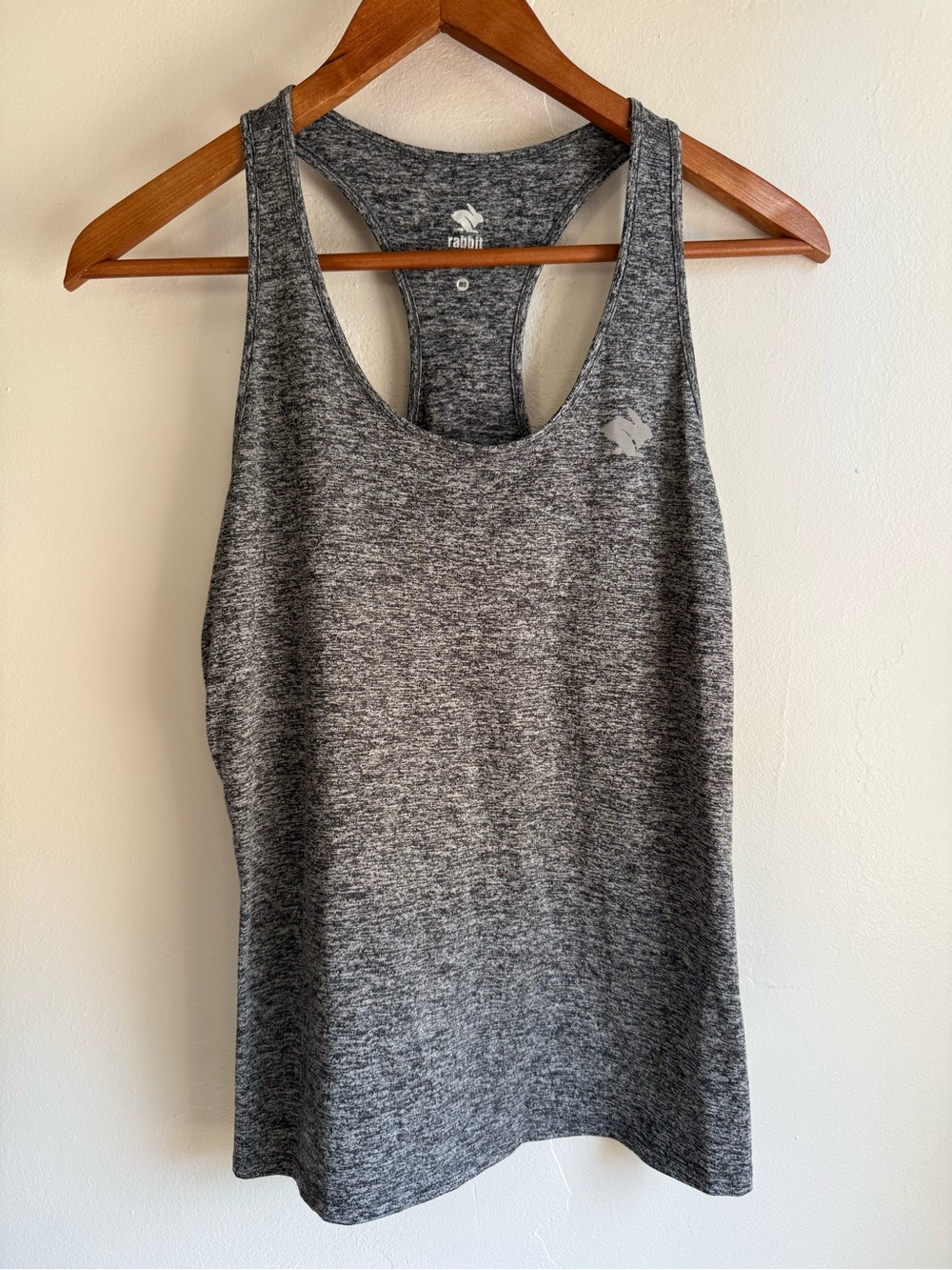 rabbit Women's EZ Tank Heathered Charcoal Running Top Medium